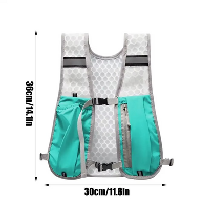 Lightweight Running Water Vest With Reflective Straps