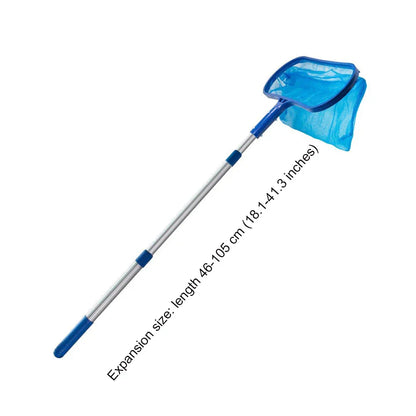Pool Leaf Skimmer with Long Handle & Durable Net