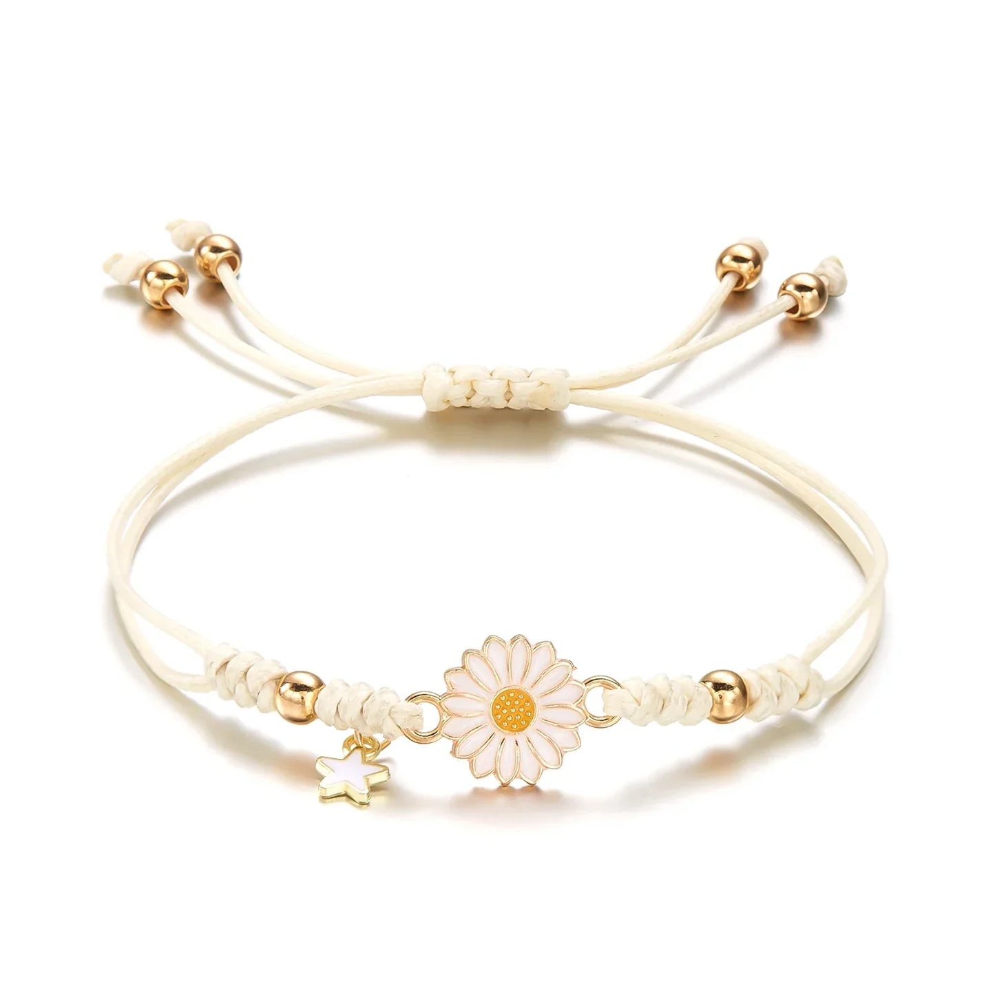 Delicate Floral Beaded Star Wristlet - Halri