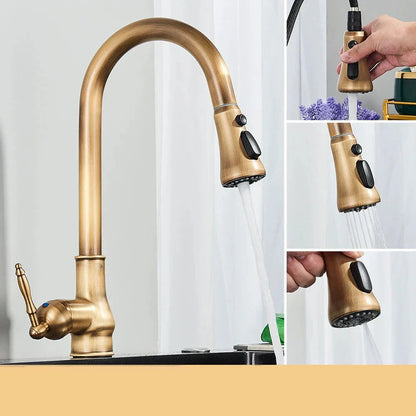 Classic Gold Kitchen Faucet