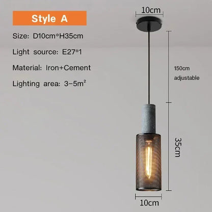 Vintage Farmhouse Pendant Light - Halri