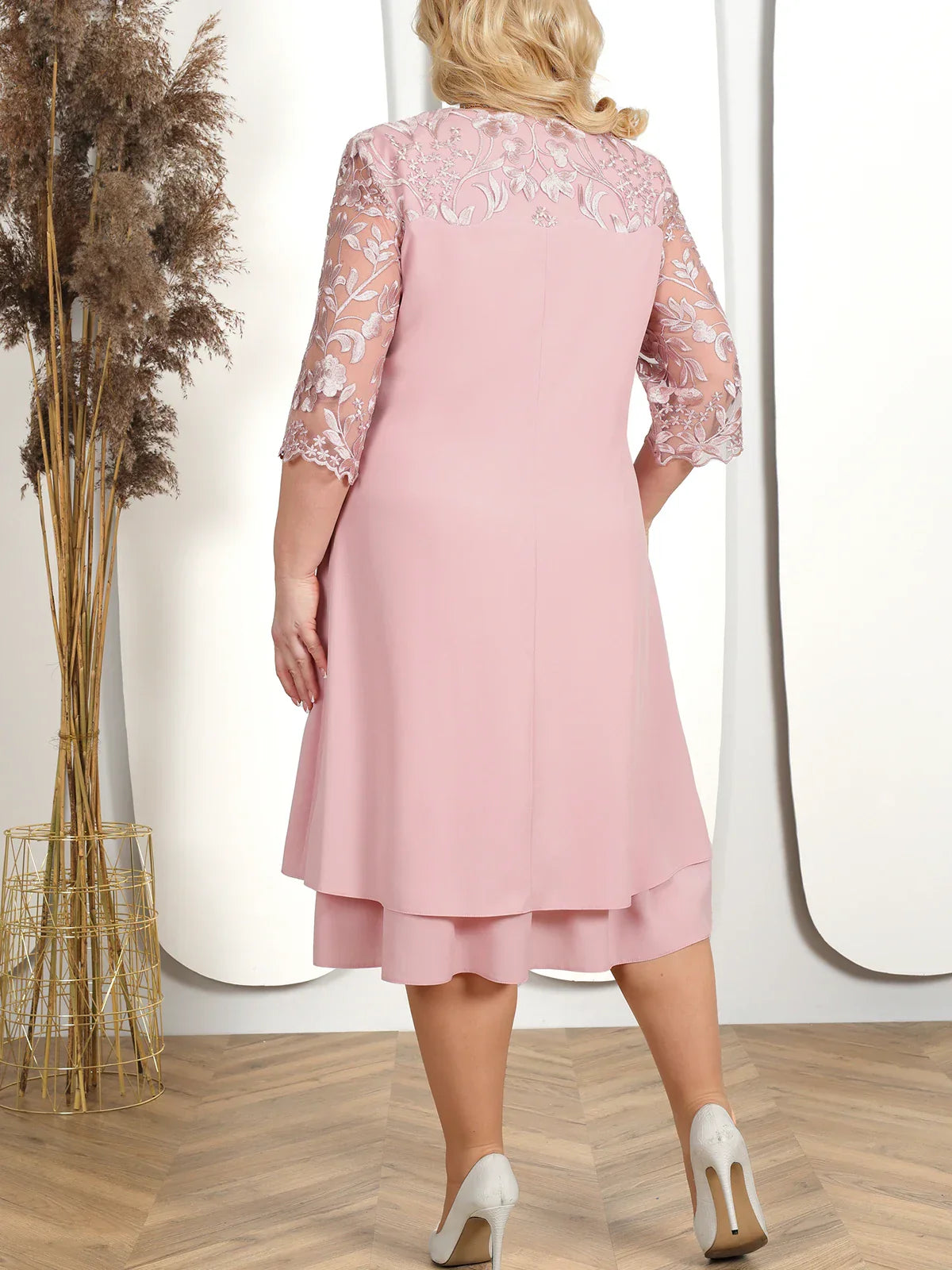 Stylish Large Size Formal Gown