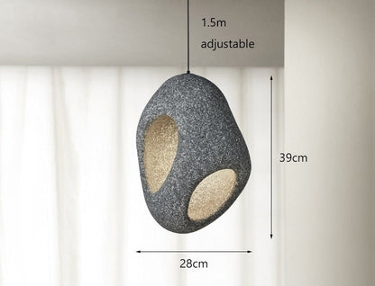 Unique Chic LED Hanging Light Wabi Sabi Style