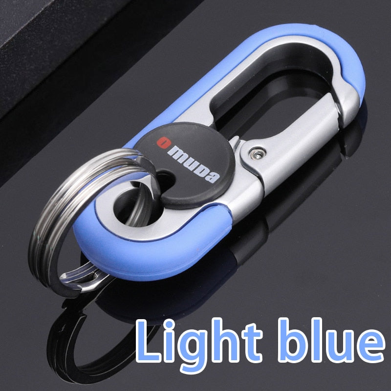 Strong Metal Dual Ring Key Holder Chain
