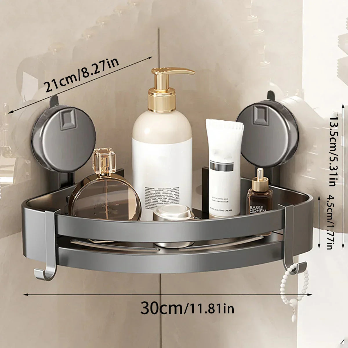 Easy Install Corner Bathroom Storage