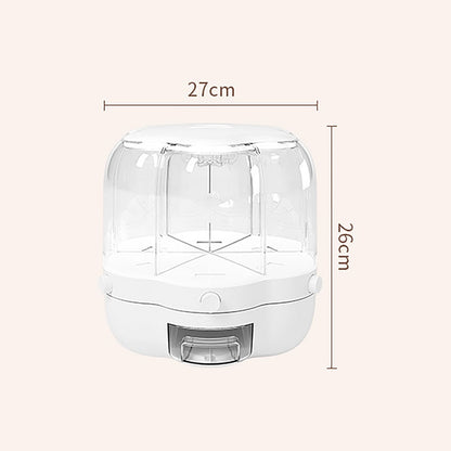 Easy 6 Grid Rotating Pet Food Container - Halri