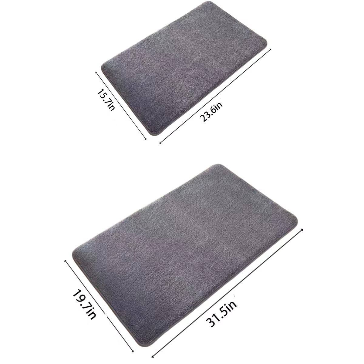 Plush Pink Soft Bathroom Mat
