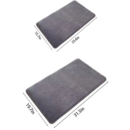 Plush Pink Soft Bathroom Mat