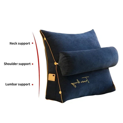 Comfortable Bed Back Pillow for Reading and TV