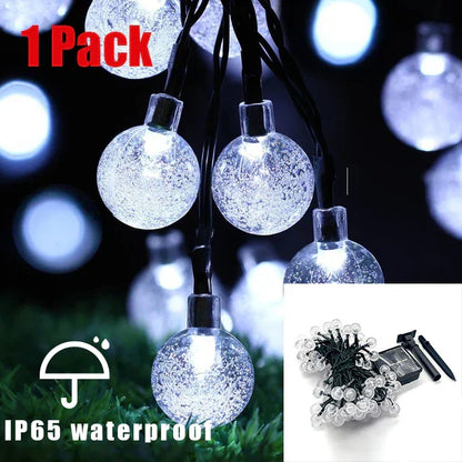 Bright 100 LED Solar Fairy Lights Waterproof Outdoor