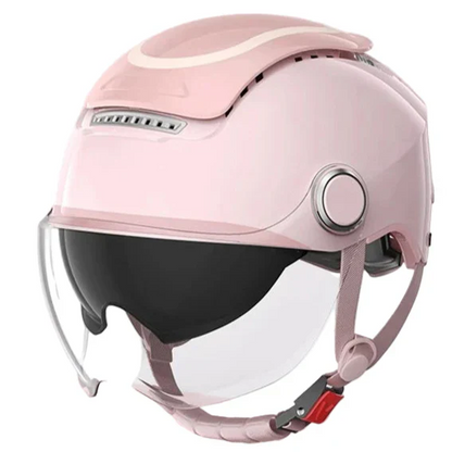Lightweight Open Face Motorcycle Helmet with Dual Visor