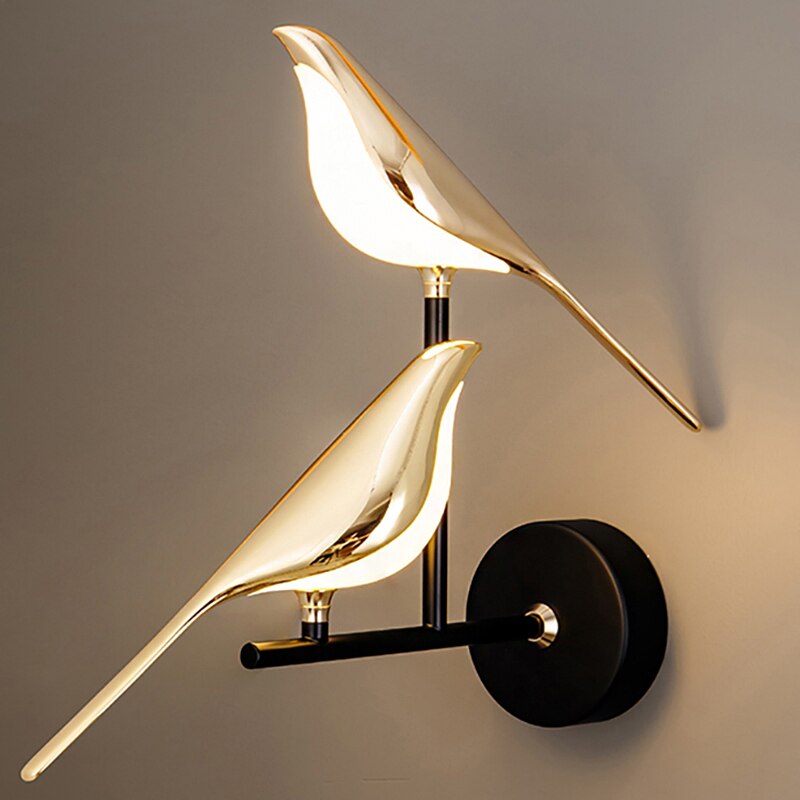 Simple White Bird Wall Light - Halri