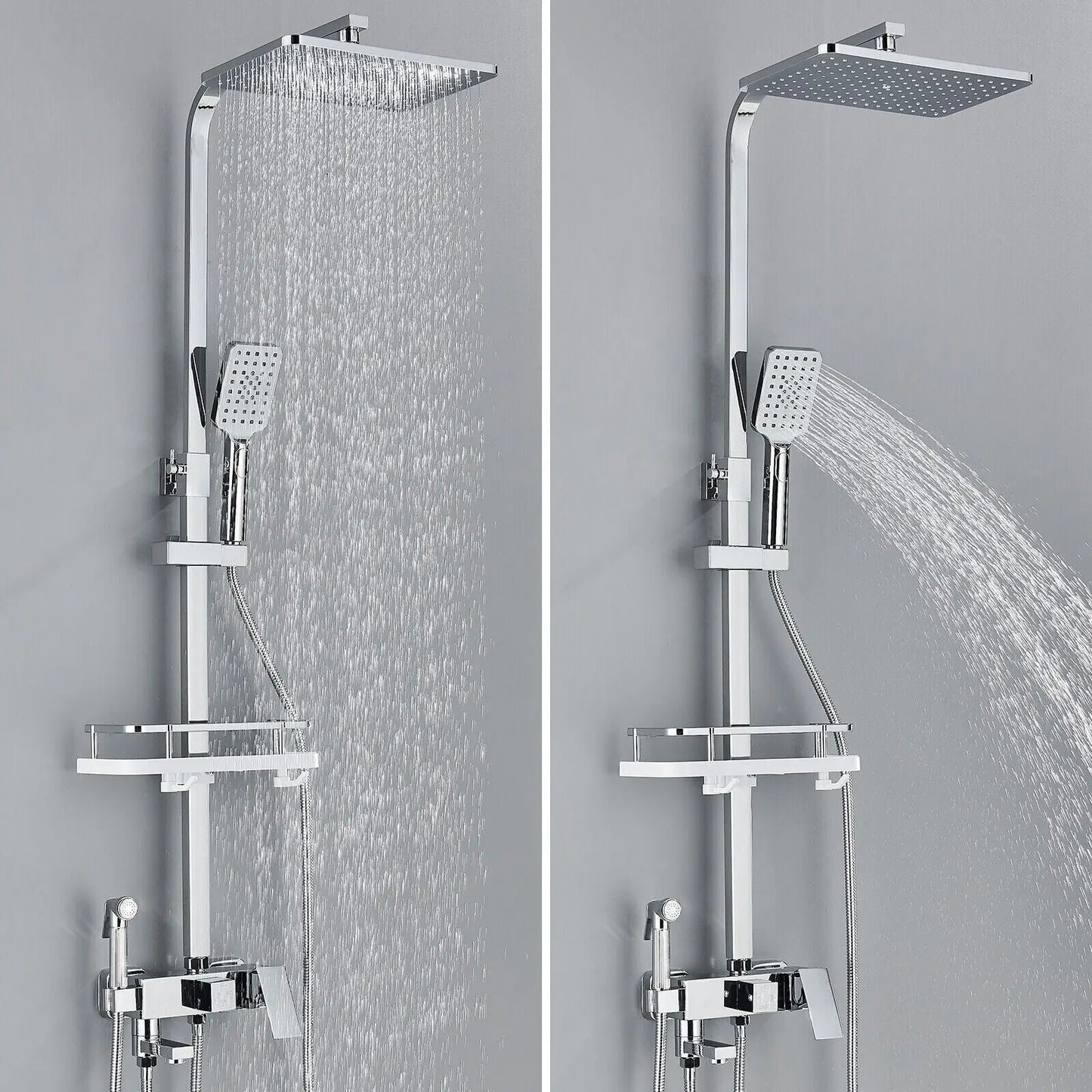 Premium Rain Shower Head Set with 4 Spray Modes - Halri