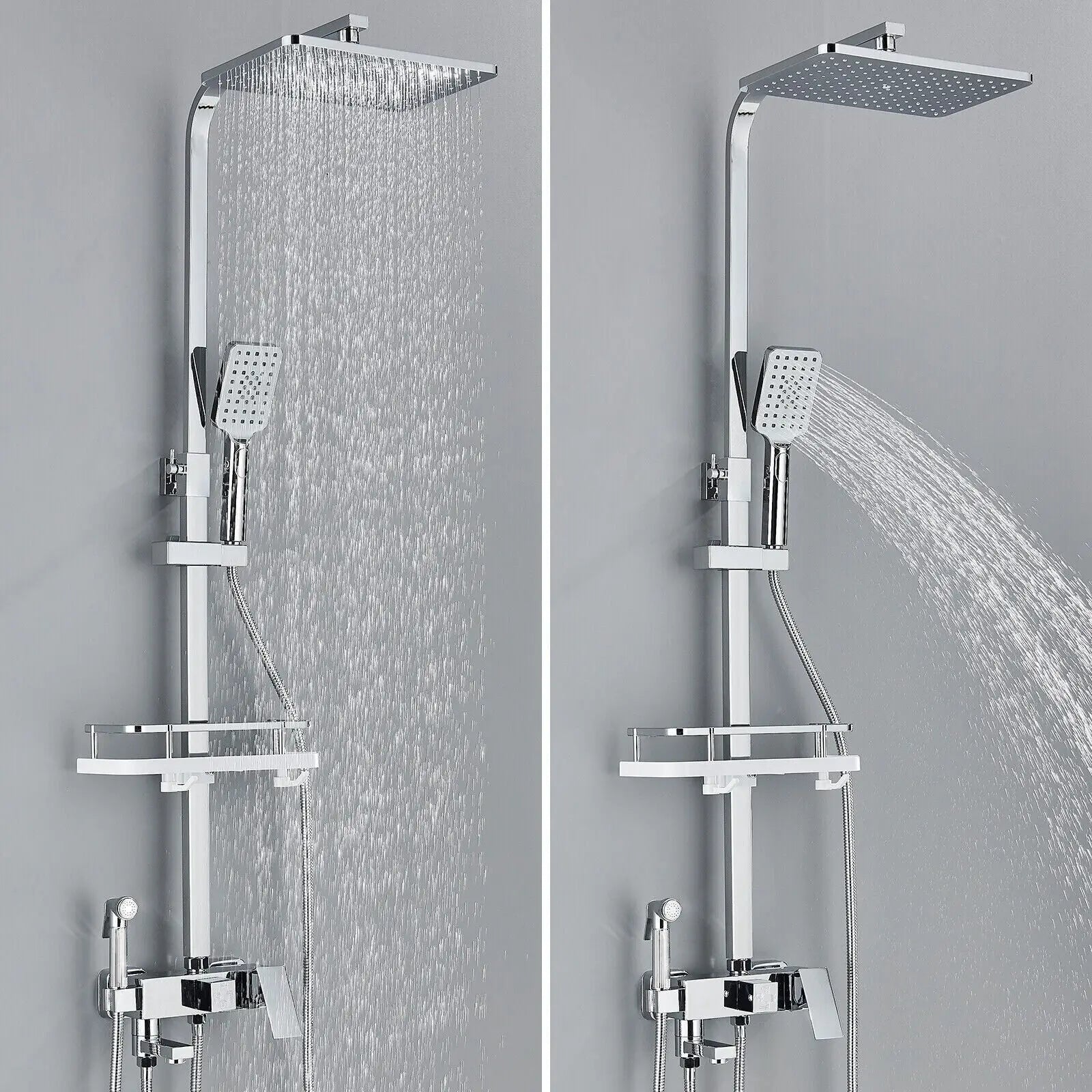 Premium Rain Shower Head Set with 4 Spray Modes - Halri