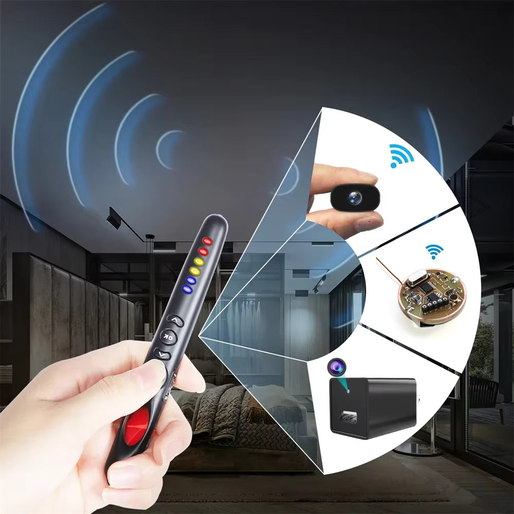 Portable Spy Camera Detector and GPS Tracker Device