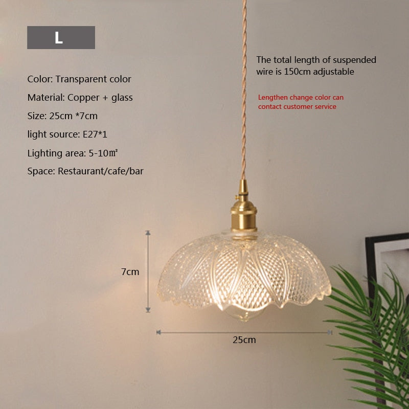 Clear Glass Modern Pendant Light