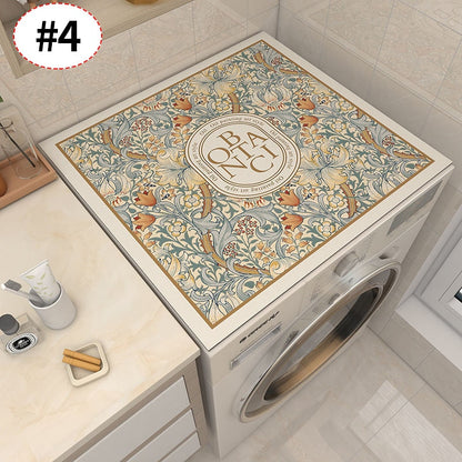 Vintage Style Floral Washer Drain Mat Cover