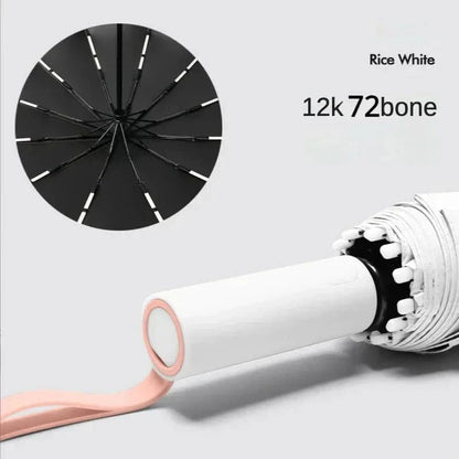 Compact Rain and Windproof Travel Umbrella