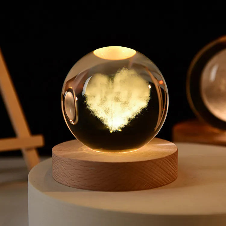 Colorful Crystal Night Lamp Decorative Gift - Halri