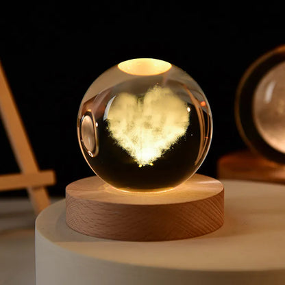 Colorful Crystal Night Lamp Decorative Gift - Halri
