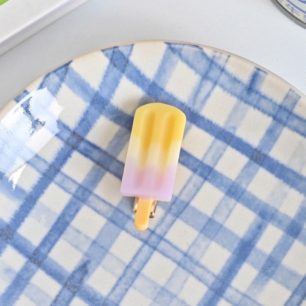 Cute Small Ice Cream Hair Clips - Halri