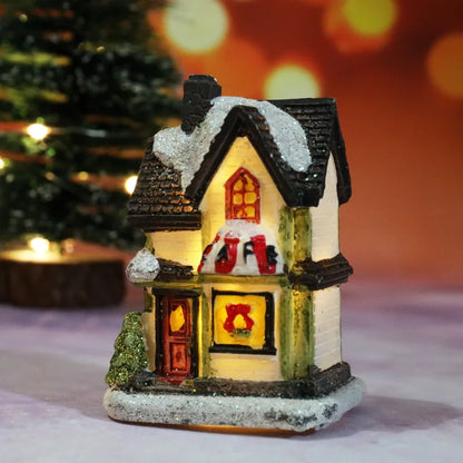 Cozy Holiday LED Christmas Home Decor Figurines