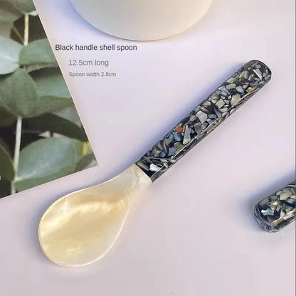 Genuine Pearl Shell Glow Snail Spoon