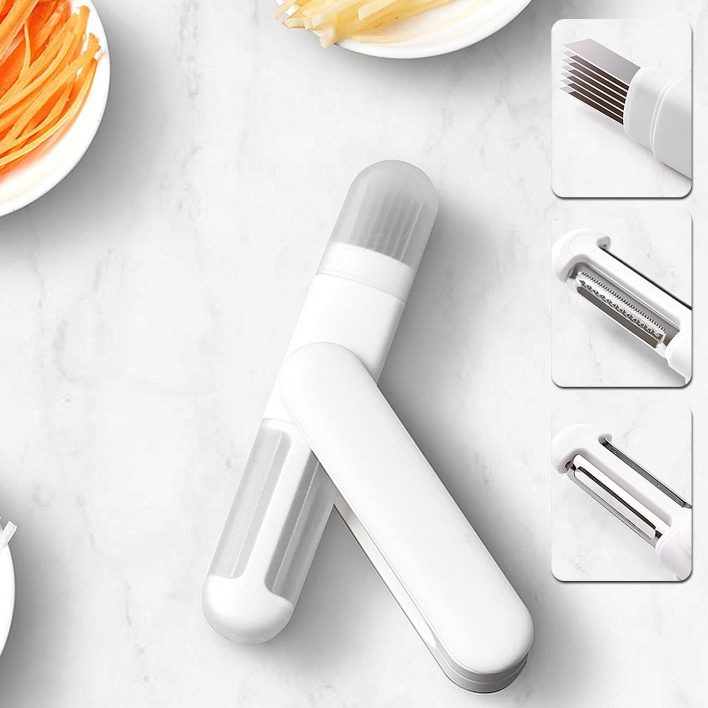 Easy 3-in-1 Kitchen Vegetable Peeler Tool - Halri