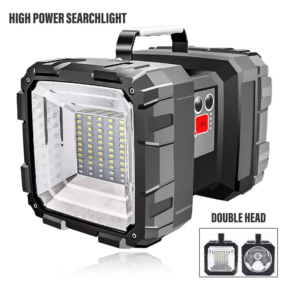 Bright Rechargeable LED Dual Spotlight 40W Waterproof - Halri
