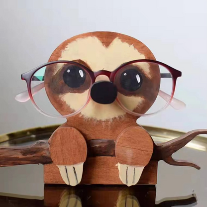 Cute Dog Wooden Glasses Holder for Desk - Halri