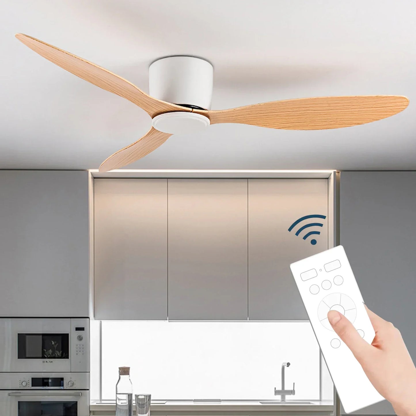 Modern Ceiling Fan With Lamp Nordic Style