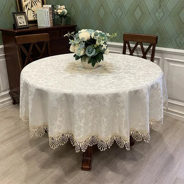 Elegant Floral Pattern Tablecloth