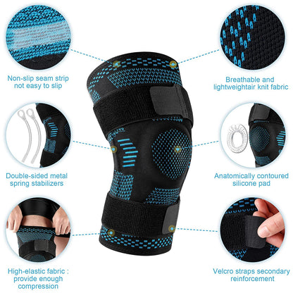 Comfort Knee Support Brace Gel Pads - Halri
