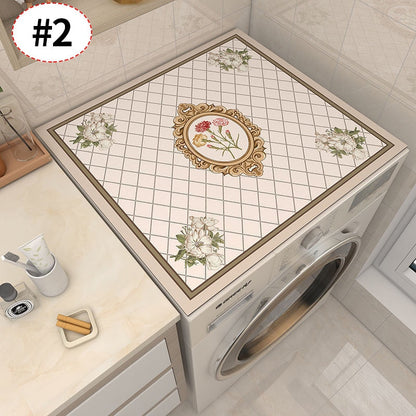 Vintage Style Floral Washer Drain Mat Cover