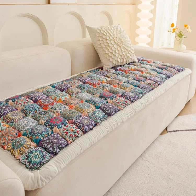 Colorful Boho Chic Throw Pillow Cushion