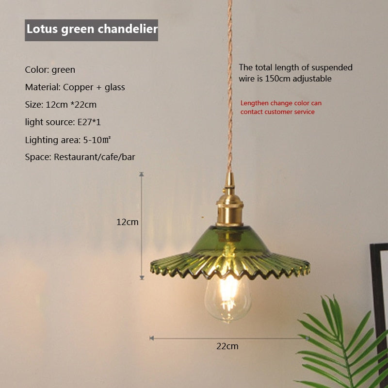 Clear Glass Drop Pendant Light