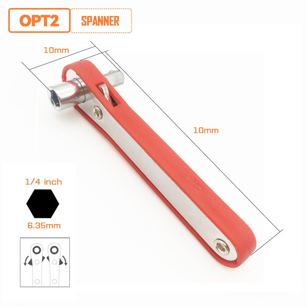 Compact Fast Hex Ratchet Wrench Set
