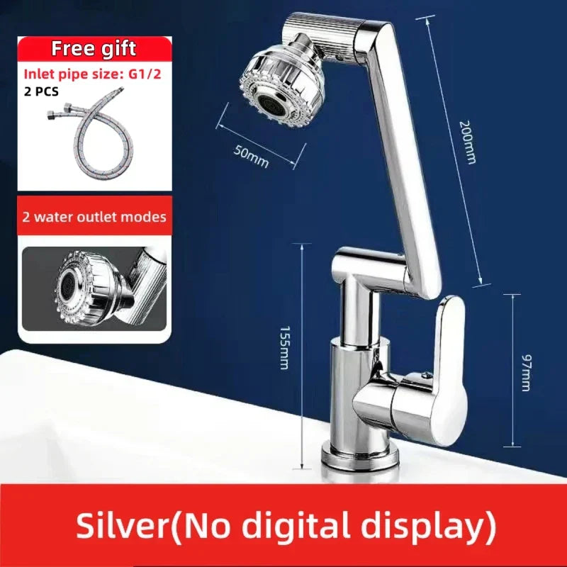 Modern Rotating LED Bathroom Sink Faucet - Halri