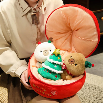 Cozy Holiday Plush Teddy Bear Gift Set - Halri