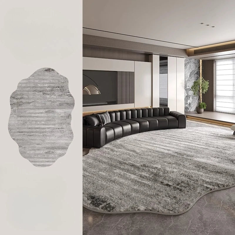 Soft Shaggy Area Rug Lamp for Home Decor