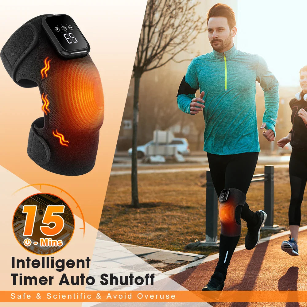Heated Knee Massager with 3 Speed Settings