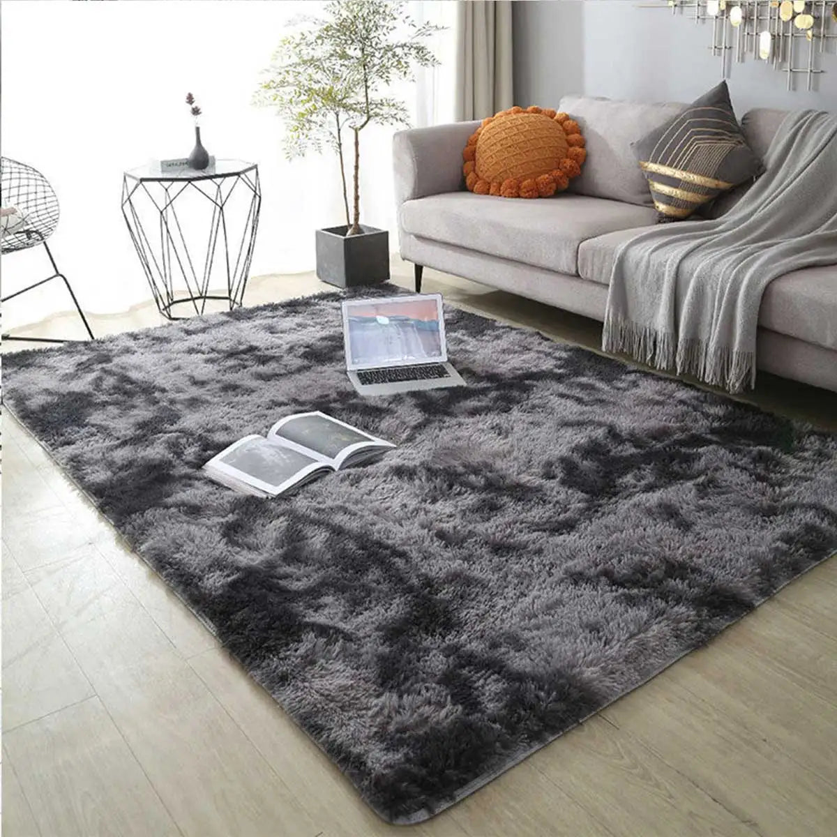 Plush Anti-Slip Rug with Thick Memory Foam Cushioning