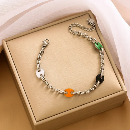 Fun Round Paperclip Link Bracelet