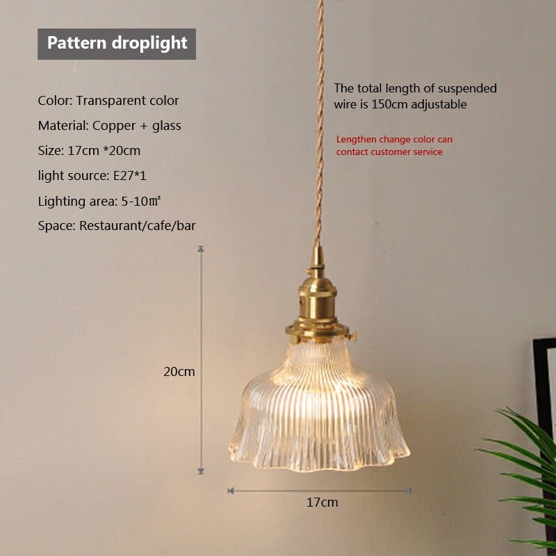 Clear Glass Modern Pendant Light