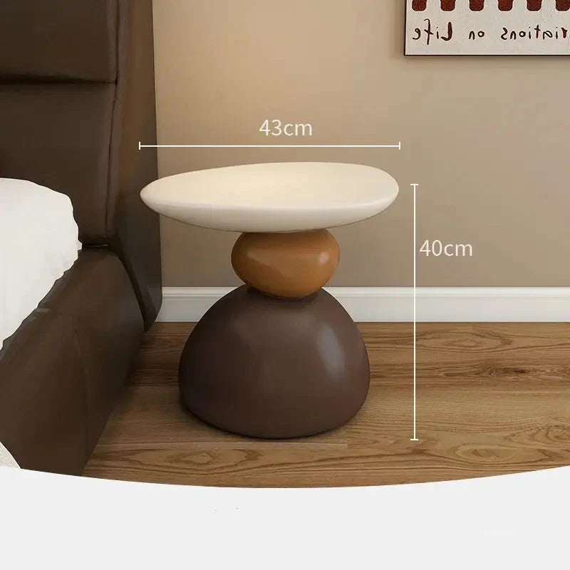 Simple Sleek Wooden End Table in Nordic Style