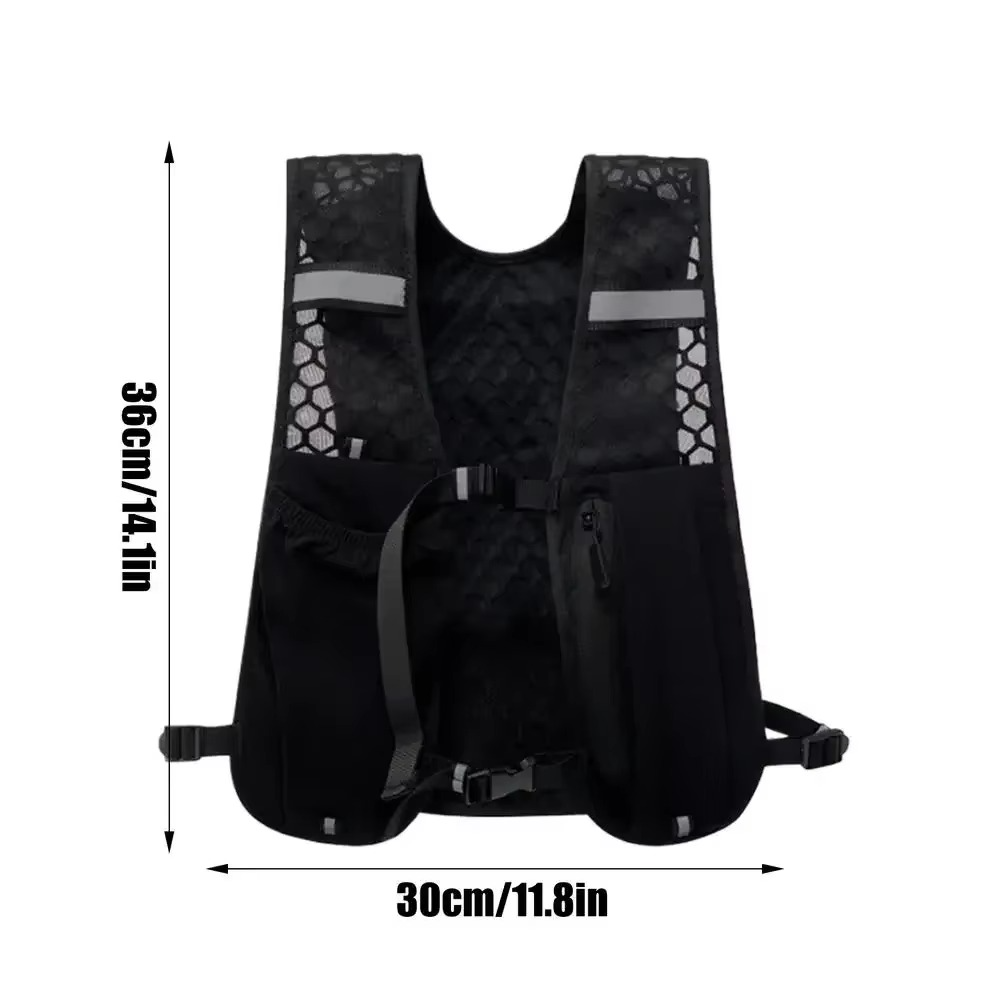 Lightweight Running Water Vest With Reflective Straps
