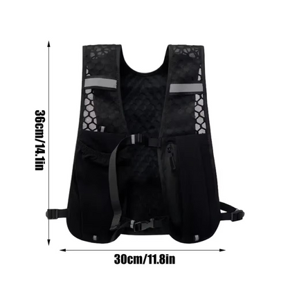 Lightweight Running Water Vest With Reflective Straps