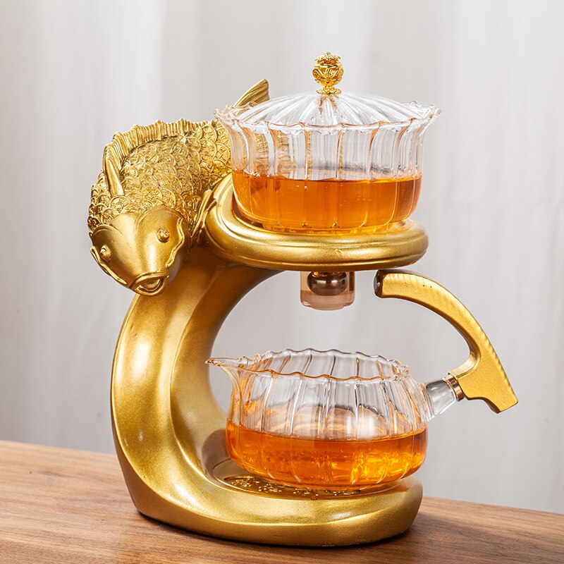 Ocean Blue Fish Shaped Magnetic Teapot