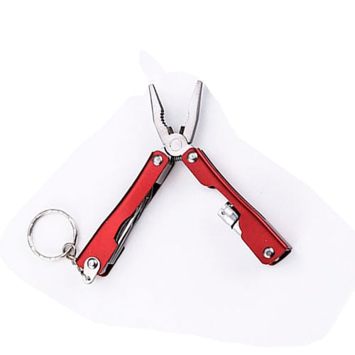 Portable 9in1 Outdoor Aluminum Keychain Tool