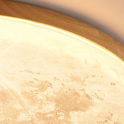 Round Modern Ceiling Lamp Warm Soft Lighting